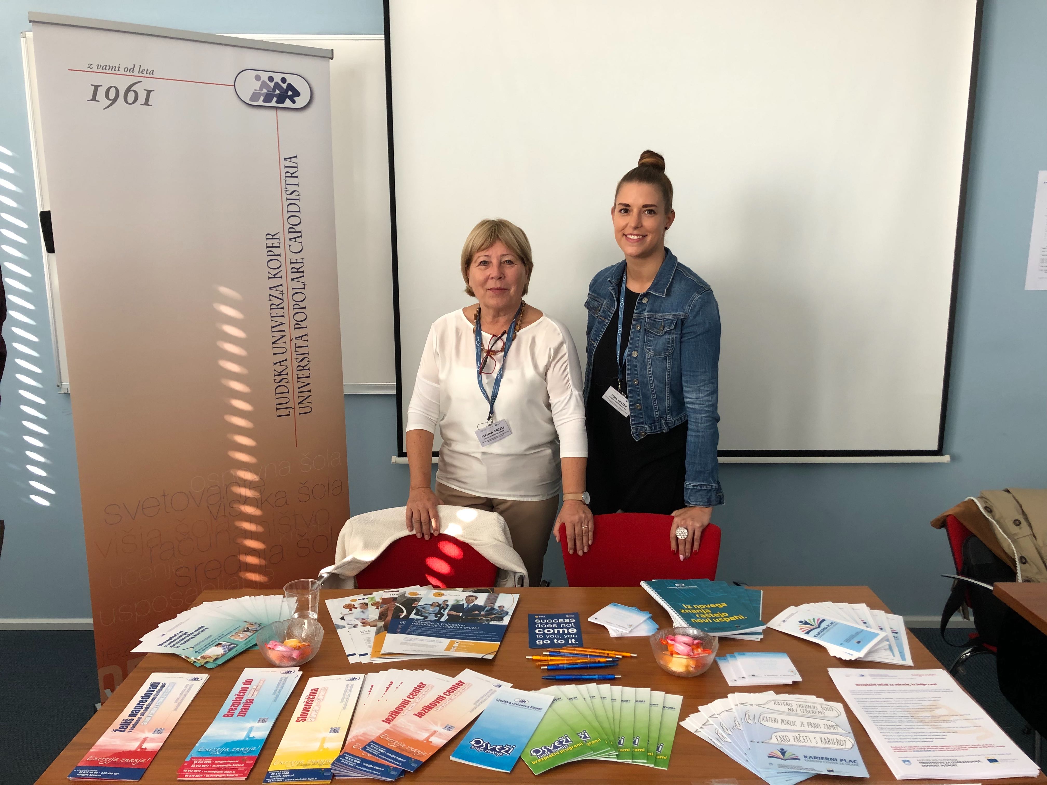 Predstavitev Ljudske univerze Koper na Dnevu odprtih vrat podjetniškega podpornega okolja